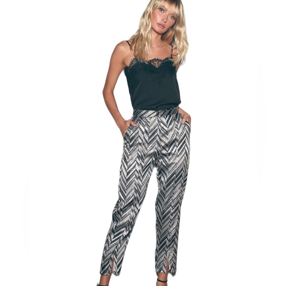 Lulu’s Creative Thinking Silver Multi Metallic Tr… - image 2